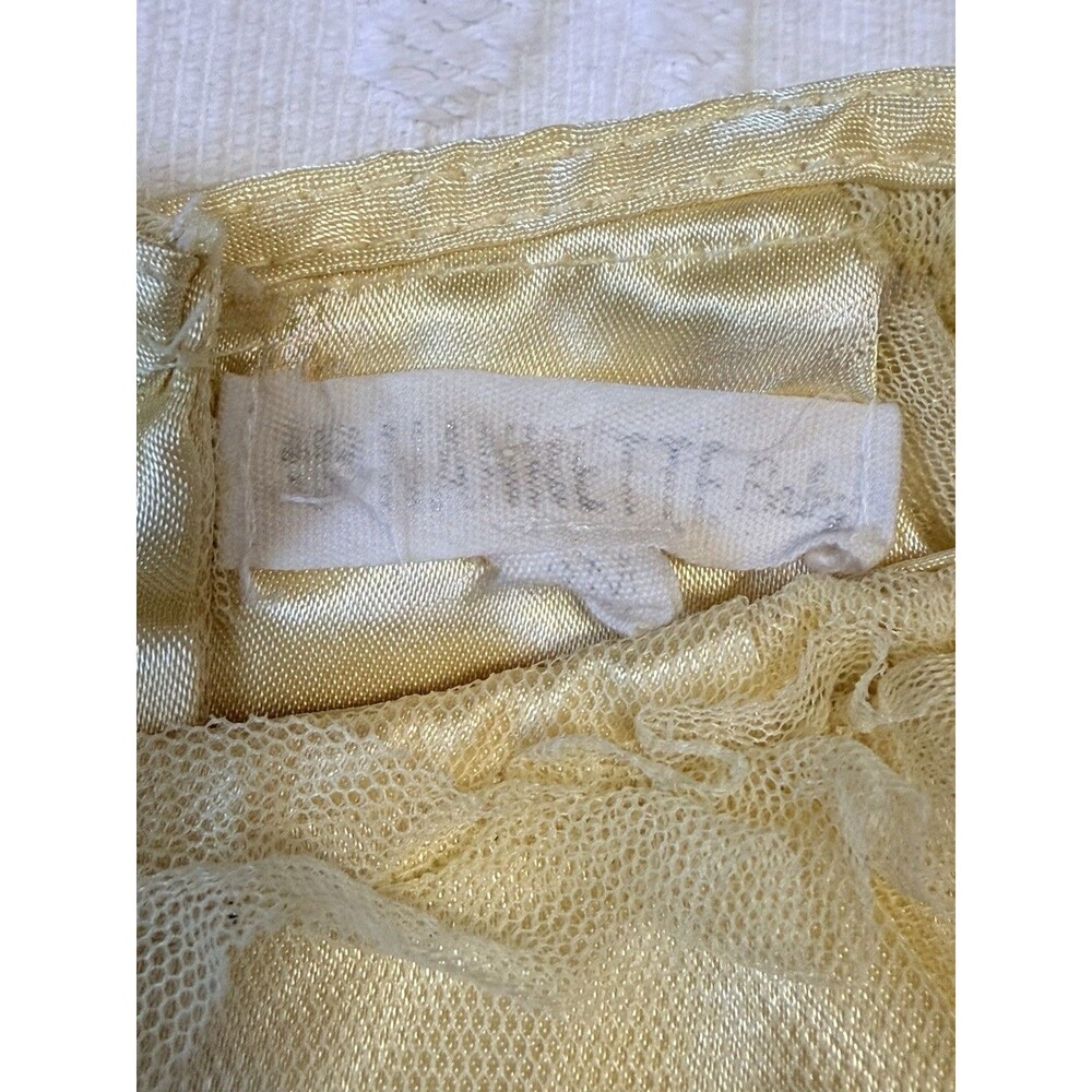 Nannette Baby 12M Butter Yellow Tulle Rosette Party Dress Bloomers Twins - Picture 8 of 16